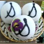 Wool Dryer Balls- X-large -personalized, Set Of 3,..